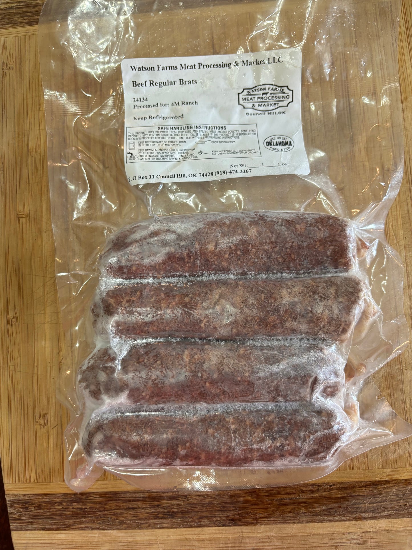 Beef Brats - Regular